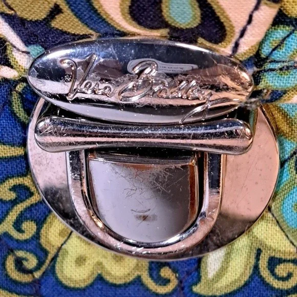 Vera Bradley Messenger Rythm & Blues Pattern Laptop Attache Convertible Strap - Picture 3 of 13